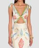 Retrofête Women's Carlotte Seashell-Print Silk Satin Midi Dress - 5