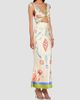 Retrofête Women's Carlotte Seashell-Print Silk Satin Midi Dress - 7