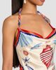 Retrofête Women's Creta Beaded Halter Mini Dress - 6
