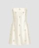 Retrofête Women's Dotty Embellished Satin Mini Dress - 8