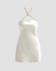Retrofête Women's Ebba Satin A-Line Mini Dress - 6