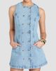 Retrofête Women's Hanna Double-Breasted Denim Mini Dress - 5
