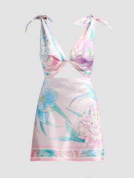 Retrofête Women's Icelyn Silk Mini Dress