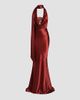 Retrofête Women's Melly Satin Halterneck Maxi-Dress - 1
