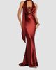 Retrofête Women's Melly Satin Halterneck Maxi-Dress - 2