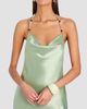 Retrofête Women's Odalis Beaded Halter Satin Maxi Dress - 4