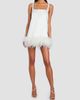 Retrofête Women's Ragna Feather-Trim Mini Dress - 2
