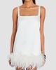 Retrofête Women's Ragna Feather-Trim Mini Dress - 4