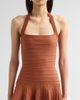 Retrofête Women's Serenna Metallic Knit Halterneck Mini Dress - 5