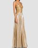 Retrofête Women's Solace Metallic V-Neck Cut-Out Gown - 4