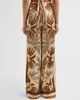 Retrofête Women's Sunny Printed Satin Wide-Leg Pants - 3