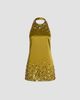 Retrofête Women's Tobonie Embellished Halterneck Mini Dress - 1