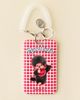 Retrospekt Retrospekt X Monchhichi Gingham Print Card Holder Keychain in Red at Urban Outfitters - 3