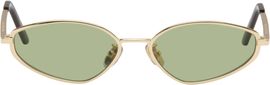 RETROSUPERFUTURE RETROSUPERFUTURE Gold Zyra Sunglasses