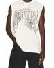 Revenge Revenge Web Cross Cut Off Tee - 1