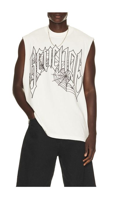 Revenge Revenge Web Cross Cut Off Tee
