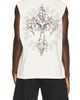 Revenge Revenge Web Cross Cut Off Tee - 2