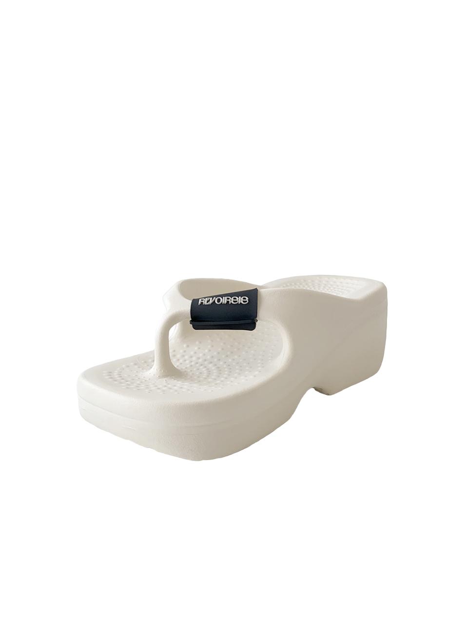REVOIRSIS RVIS lump flip-flop [cream]