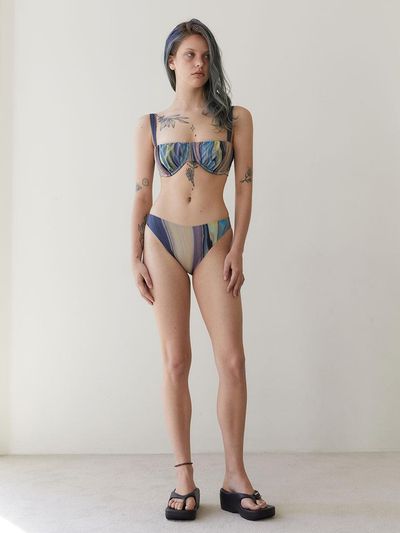 REVOIRSIS RVIS Shirring Bikini Brief [Multi]