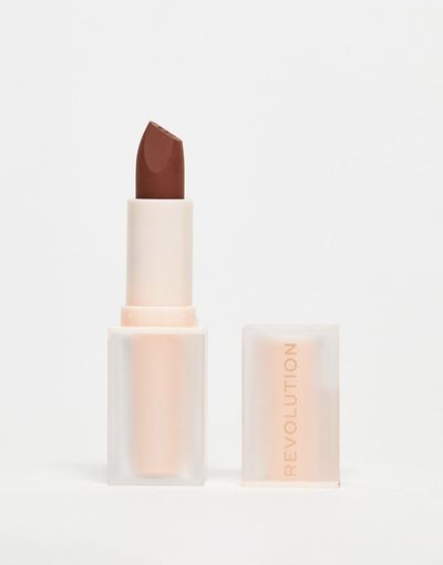 Revolution Lip Allure Soft Satin Lipstick Stiletto Brown