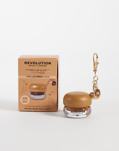 Revolution Revolution Sparkly Lip & Cheek Jelly Toffee Chew-Brown