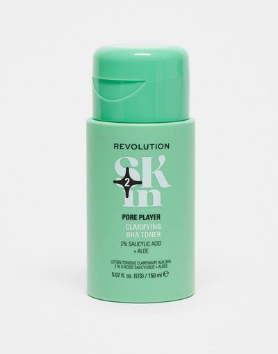 Revolution Skincare Revolution Skin Pore Player 2% Salicylic Acid & Aloe Clarifying BHA Toner 150ml-No color