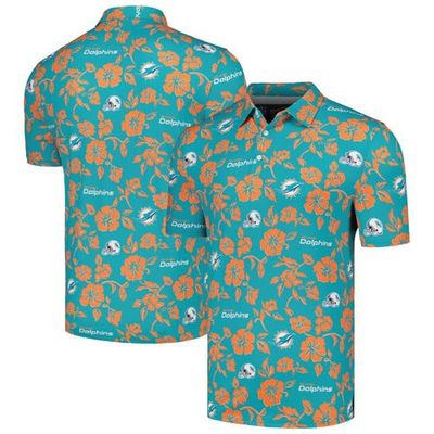 Reyn Spooner Men's Reyn Spooner Aqua Miami Dolphins Pua Performance Polo 