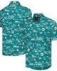 Reyn Spooner Men's Reyn Spooner Aqua Miami Dolphins Throwback Kekai Print Button-Up Shirt  - 1