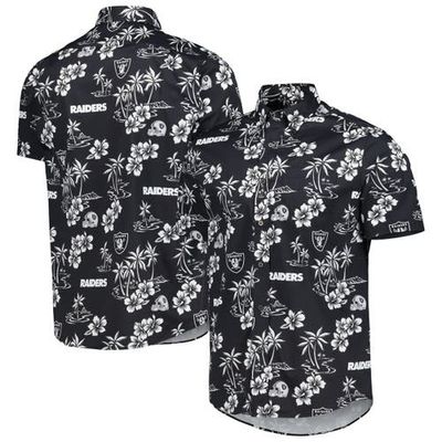 Reyn Spooner Men's Reyn Spooner Black Las Vegas Raiders Kekai Button-Up Shirt 
