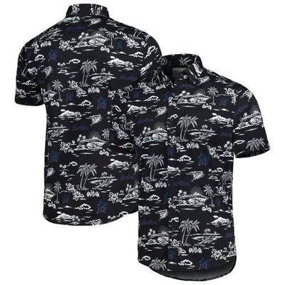 Reyn Spooner Men's Reyn Spooner Black Miami Marlins Kekai Performance Button-Up Shirt 