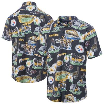 Reyn Spooner Men's Reyn Spooner Black Pittsburgh Steelers Scenic Button-Down Shirt 