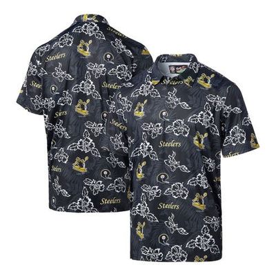Reyn Spooner Men's Reyn Spooner Black Pittsburgh Steelers Throwback Pua Performance Polo 