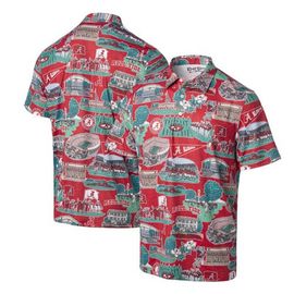 Reyn Spooner Men's Reyn Spooner Crimson Alabama Crimson Tide Scenic Polo 