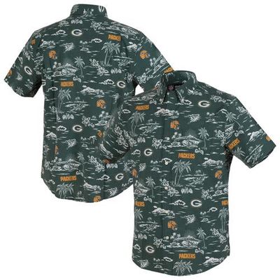 Reyn Spooner Men's Reyn Spooner Green Green Bay Packers Kekai Performance Button-Down Shirt 