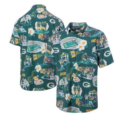 Reyn Spooner Men's Reyn Spooner Green Green Bay Packers Scenic Button-Down Shirt 