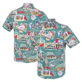 Reyn Spooner Men's Reyn Spooner Green Kentucky Derby Button-Up Shirt 