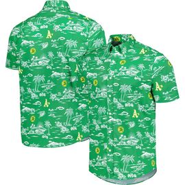 Reyn Spooner Men's Reyn Spooner Green Oakland Athletics Kekai Button-Down Shirt 