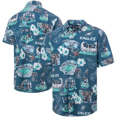 Reyn Spooner Men's Reyn Spooner Kelly Green Philadelphia Eagles Scenic Button-Down Shirt 