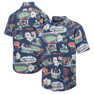 Reyn Spooner Men's Reyn Spooner Navy Chicago Bears Scenic Button-Down Shirt 