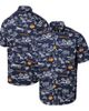 Reyn Spooner Men's Reyn Spooner Navy Chicago Bears Throwback Kekai Print Button-Up Shirt  - 1