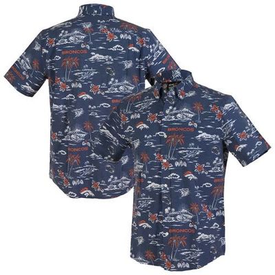 Reyn Spooner Men's Reyn Spooner Navy Denver Broncos Kekai Performance Button-Down Shirt 