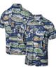 Reyn Spooner Men's Reyn Spooner Navy Penn State Nittany Lions Scenic Polo  - 1
