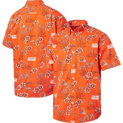 Reyn Spooner Men's Reyn Spooner Orange Cleveland Browns Kekai Button-Up Shirt 