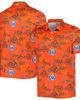 Reyn Spooner Men's Reyn Spooner Orange Detroit Tigers Cooperstown Collection Puamana Print Polo  - 1