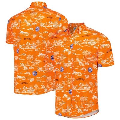 Reyn Spooner Men's Reyn Spooner Orange Detroit Tigers Kekai Button-Down Shirt 