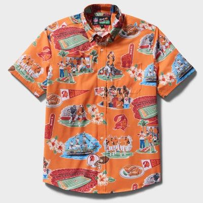 Reyn Spooner Men's Reyn Spooner Orange Tampa Bay Buccaneers Scenic Button-Down Shirt 