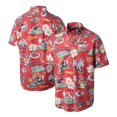 Reyn Spooner Men's Reyn Spooner Red Kansas City Chiefs Scenic Button-Down Shirt 