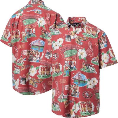 Reyn Spooner Men's Reyn Spooner Red San Francisco 49ers Scenic Button-Down Shirt 
