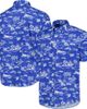 Reyn Spooner Men's Reyn Spooner Royal Seattle Seahawks Throwback Kekai Print Button-Up Shirt  - 1