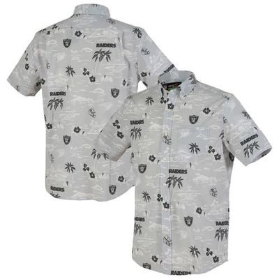 Reyn Spooner Men's Reyn Spooner Silver Las Vegas Raiders Kekai Performance Button-Down Shirt 